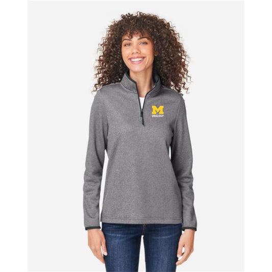 Women's Venture Heathered Stripe Quarter-Zip Pullover
