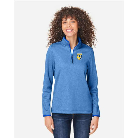 Women's Venture Heathered Stripe Quarter-Zip Pullover