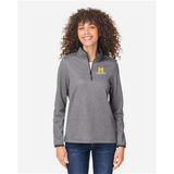 Women's Venture Heathered Stripe Quarter-Zip Pullover