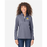 Women's Venture Heathered Stripe Quarter-Zip Pullover
